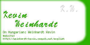 kevin weinhardt business card